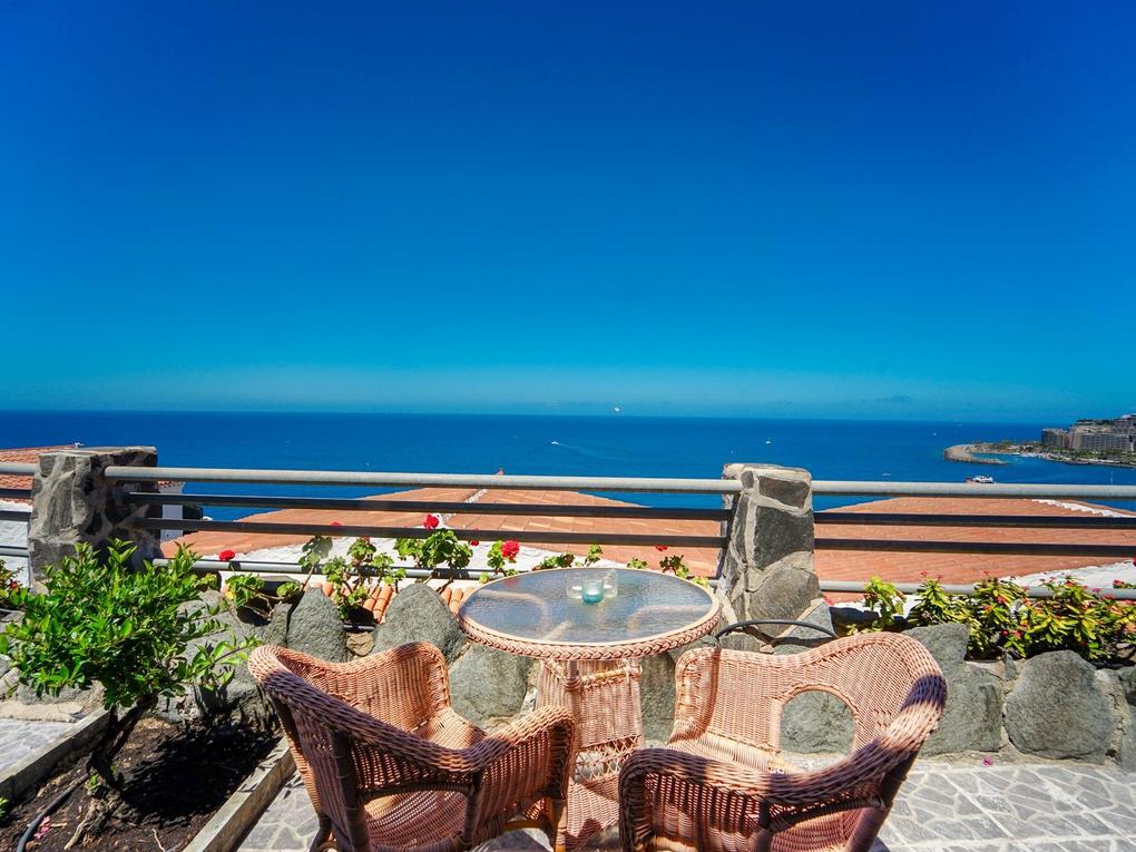 Terrasse : Leilighet til salgs i Los Canarios II,  Patalavaca, Gran Canaria  med havutsikt : Ref 05769-CA