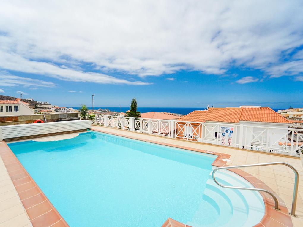 Pool : Lägenhet  till salu  i Villa Colina Del Sol Noruego,  Arguineguín, Loma Dos, Gran Canaria med garage : Ref 05779-CA