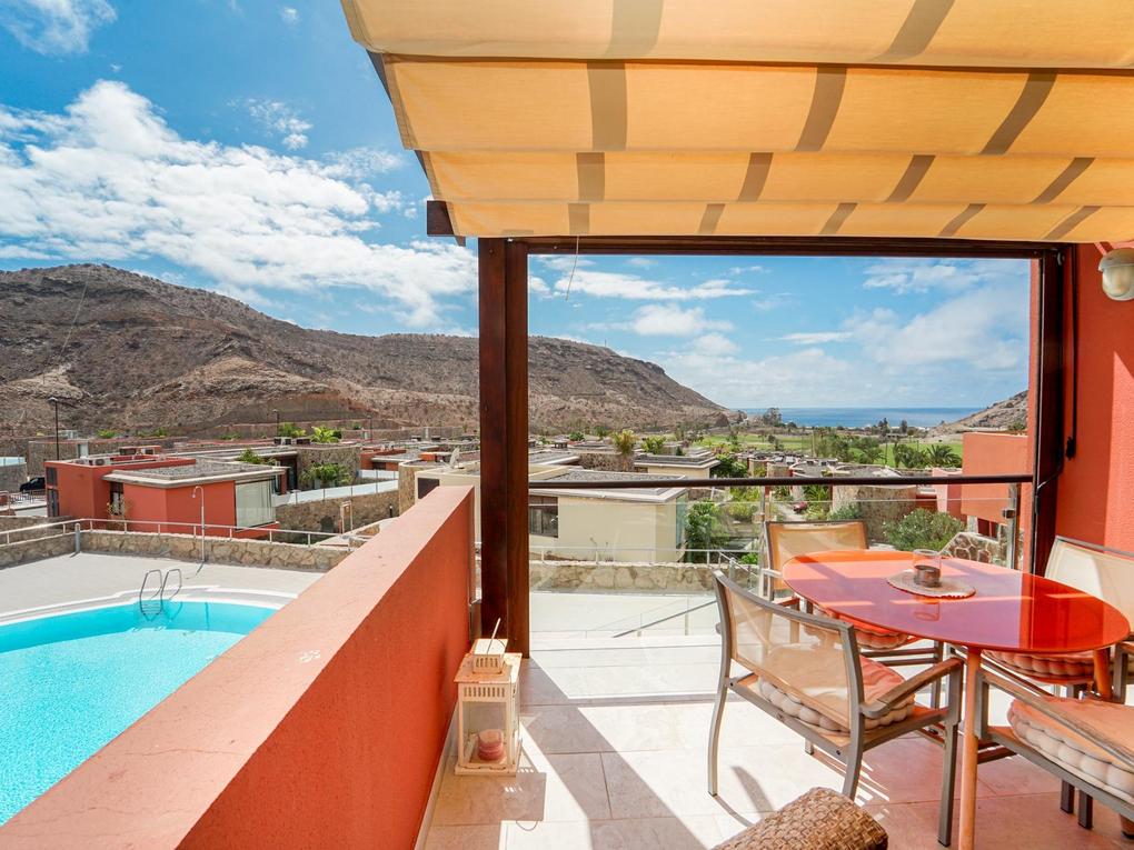 Terrasse : Duplex  zu kaufen in Anfi Zafiro,  Tauro, Gran Canaria mit Meerblick : Ref 05824-CA