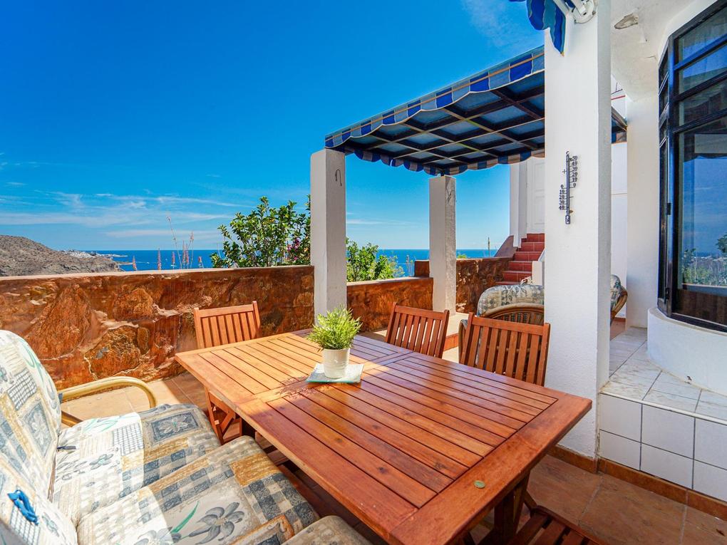 Terrace : Apartment for sale in Bahia Azul,  Puerto Rico, Gran Canaria  with sea view : Ref 05818-CA