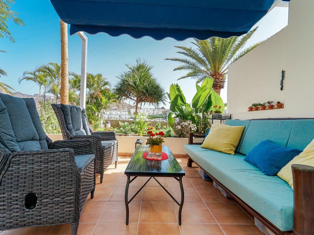 Terrasse : Leilighet til salgs i Suite Monte Golf,  Playa del Cura, Gran Canaria  med havutsikt : Ref 05835-CA