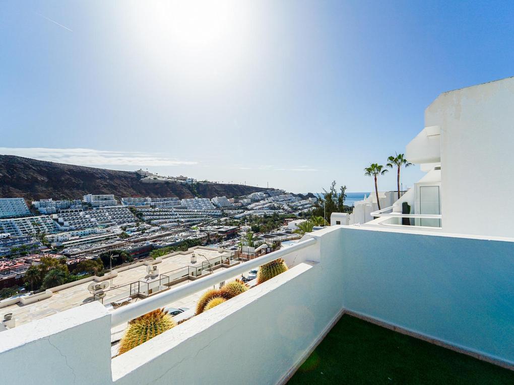 Terrace : Apartment for sale in Canaima,  Puerto Rico, Gran Canaria  with sea view : Ref 05859-CA