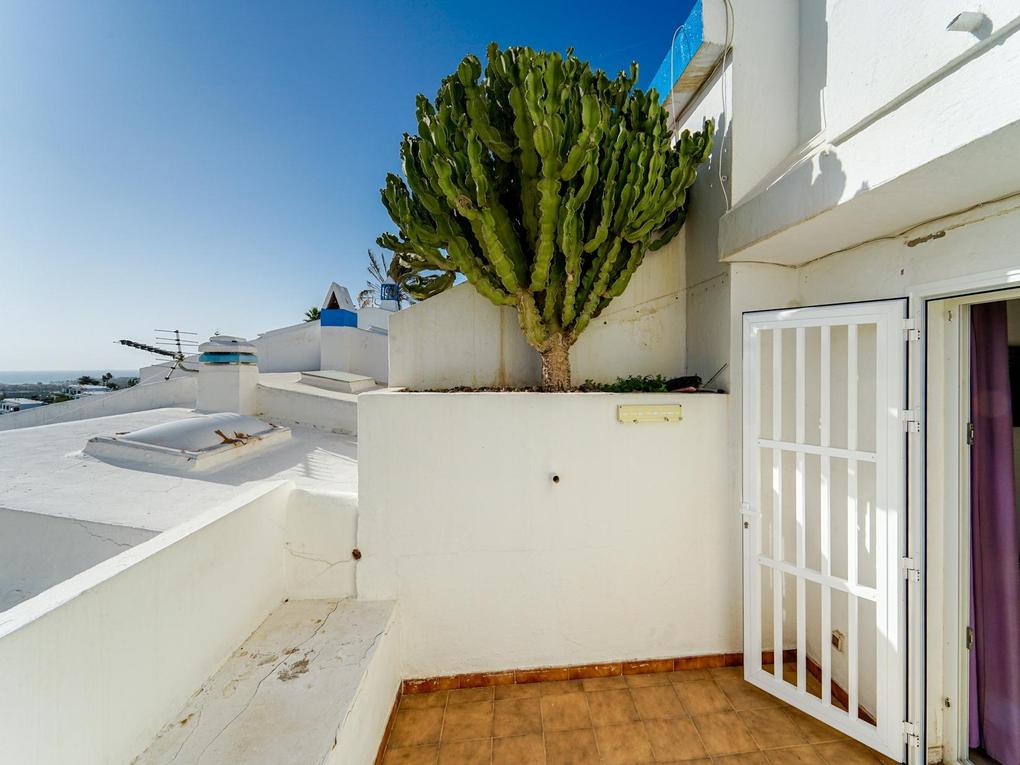 Terrasse : Bungalow zu kaufen in Ataitana Pueblo,  Sonnenland, Gran Canaria  mit Meerblick : Ref 05883-CA