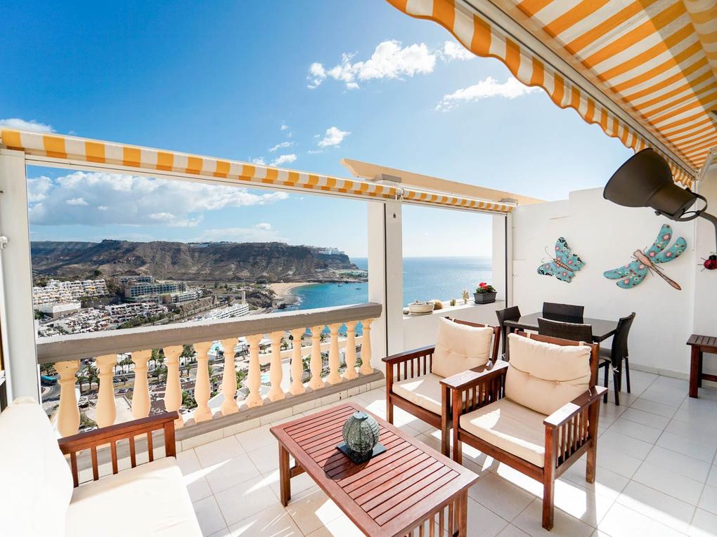 Terrace : Apartment for sale in Monseñor,  Playa del Cura, Gran Canaria  with sea view : Ref 05902-CA