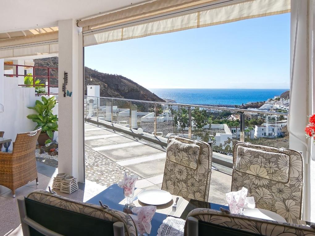 Apartamento en venta en  Puerto Rico, Barranco Agua La Perra, Gran Canaria  con vistas al mar : Ref A896SI