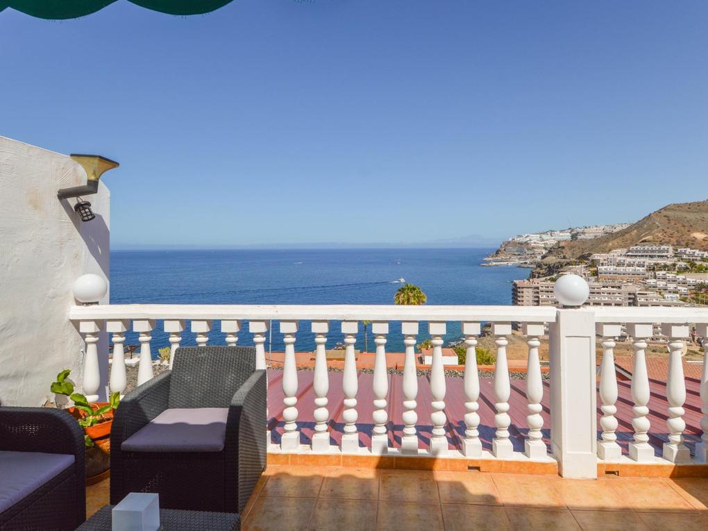 Terrasse : Duplex zu kaufen in  Patalavaca, Los Caideros, Gran Canaria  mit Meerblick : Ref S0082