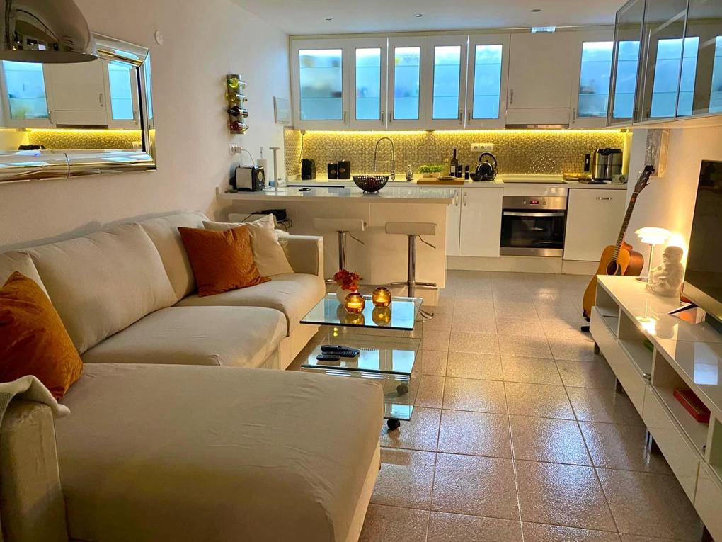 Living/dining room : Apartment for sale in  Puerto Rico, Barranco Agua La Perra, Gran Canaria  with sea view : Ref S0112