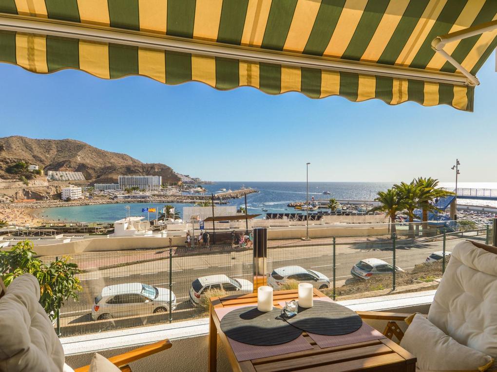 Terrace : Apartment , seafront for sale in  Puerto Rico, Gran Canaria with sea view : Ref S0141