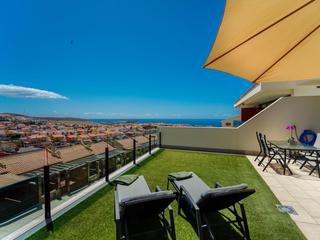 Terrasse : Leilighet til salgs i Residencial Ventura,  Arguineguín, Loma Dos, Gran Canaria  med garasje : Ref 05761-CA