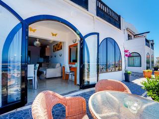 Terraza : Apartamento en venta en Los Canarios II,  Patalavaca, Gran Canaria  con vistas al mar : Ref 05769-CA