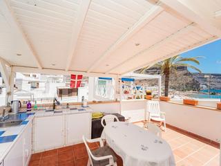 Terraza : Dúplex  en venta en  Mogán, Puerto y Playa de Mogán, Gran Canaria con vistas al mar : Ref 05800-CA