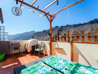 Terrasse : Maison mitoyenne  en vente à  Mogán, Pueblo de Mogán, Gran Canaria  : Ref 05827-CA