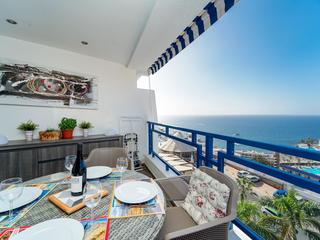 Terrasse : Apartment  zu kaufen in Vista Taurito,  Taurito, Gran Canaria mit Meerblick : Ref 05868-CA