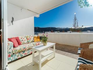 Terrasse : Studioleilighet  til salgs i Puerto Plata,  Puerto Rico, Gran Canaria med havutsikt : Ref 05895-CA