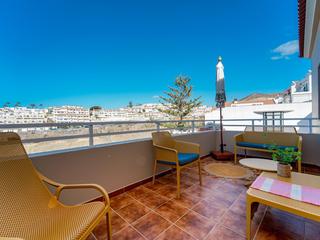 Terraza : Apartamento en venta en Veronica,  Arguineguín, Loma Dos, Gran Canaria  con vistas al mar : Ref 05900-CA