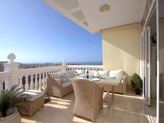 Terrace : Apartment for sale in  Arguineguín Casco, Gran Canaria  with sea view : Ref A885A