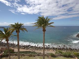 Utsikt : Studioleilighet , I første strandlinje til salgs i  Arguineguín Casco, Gran Canaria med havutsikt : Ref A915A