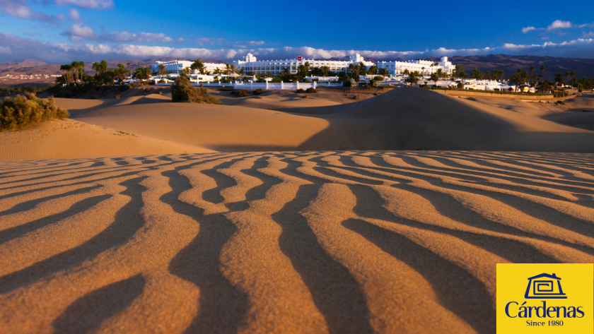 Utsikt over Las Dunas og Riu